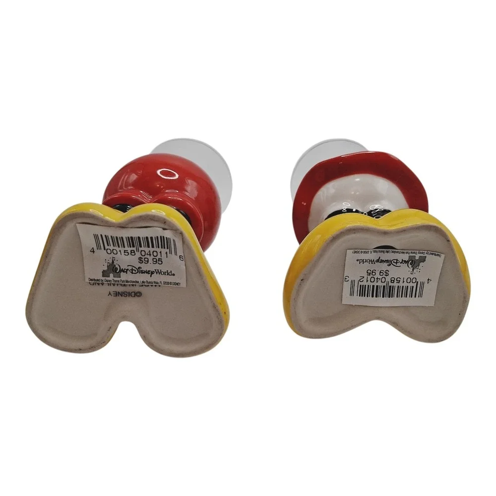 VTG Pair‎ Of Minnie and Mickey Mouse Shot Glasses Legs Feet Shoes WDW EXCLUSIVE